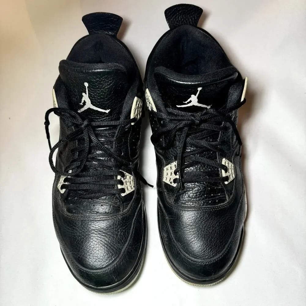 Size 12 - Nike Air Jordan 4 Retro LS Oreo 2015 Men's Shoes